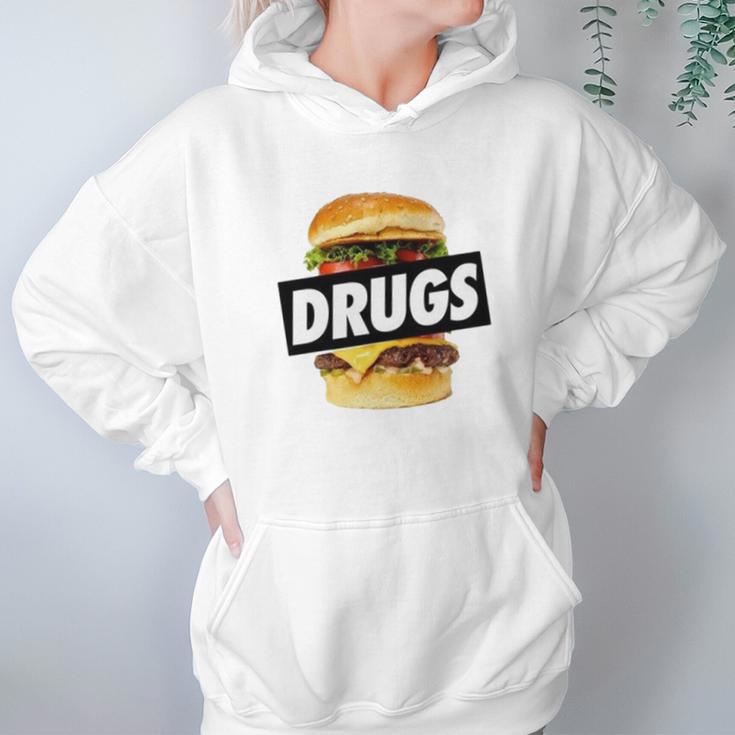 Drugs Burger Hoodie Hoodie Gifts for Women