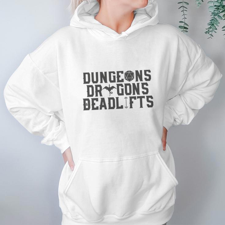 Dungeons &Amp Dragons &Amp Deadlifts Hoodie Gifts for Women