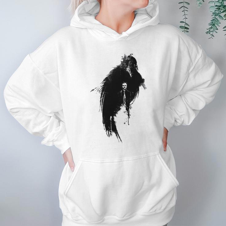 Edgar Allan Poe The Raven Nevermore American Writer Poet Hoodie Gifts for Women