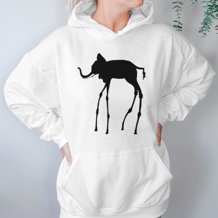 Elephant Surrealist Artwork Surrealism Period Hoodie Gifts for Women