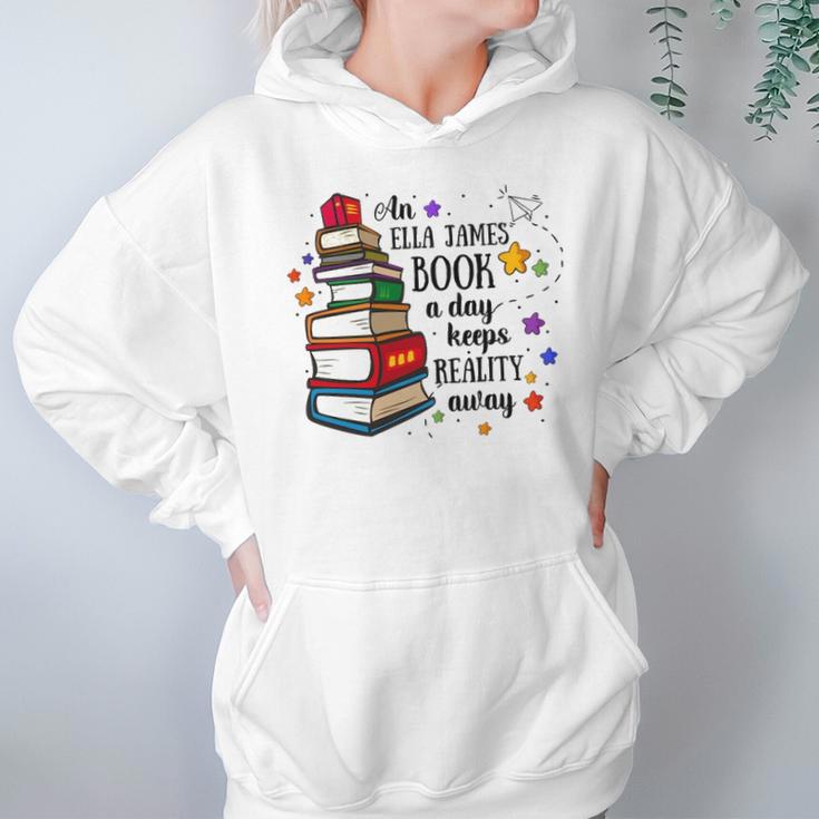 An Ella James Book A Day Keeps Reality Away Hoodie Gifts for Women