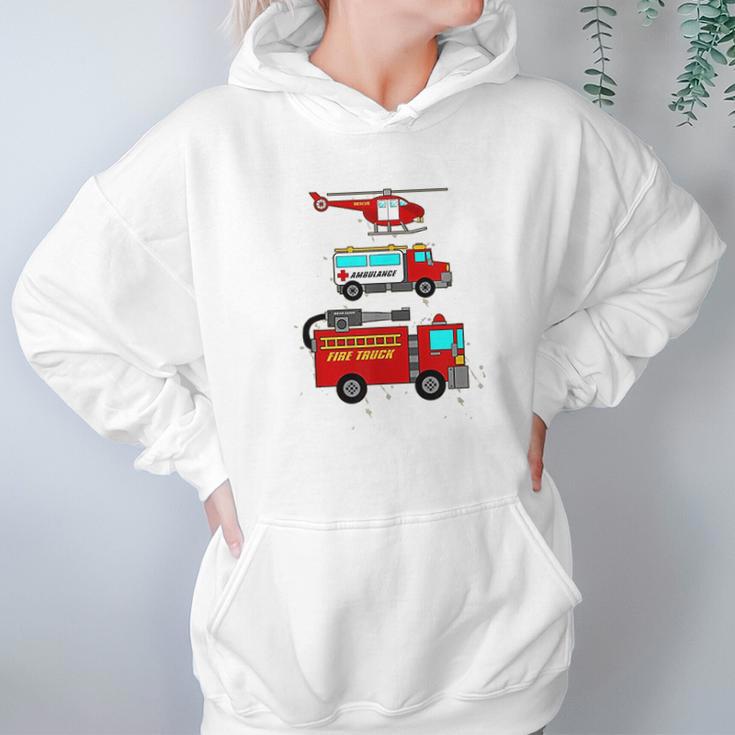 Ems Fire Truck Ambulance Rescue Helicopter Hoodie Gifts for Women