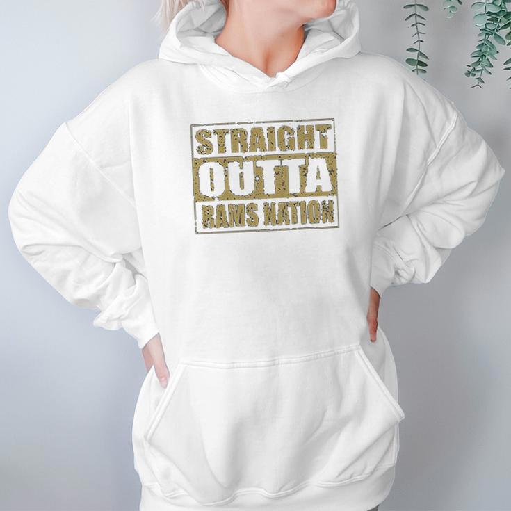 Expression Straight Outta Rams Nation Football Mens Hoodie Gifts for Women