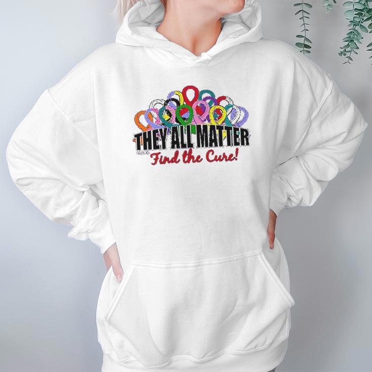 Fight Like A Girl They All Matter Find The Cure Hoodie Gifts for Women