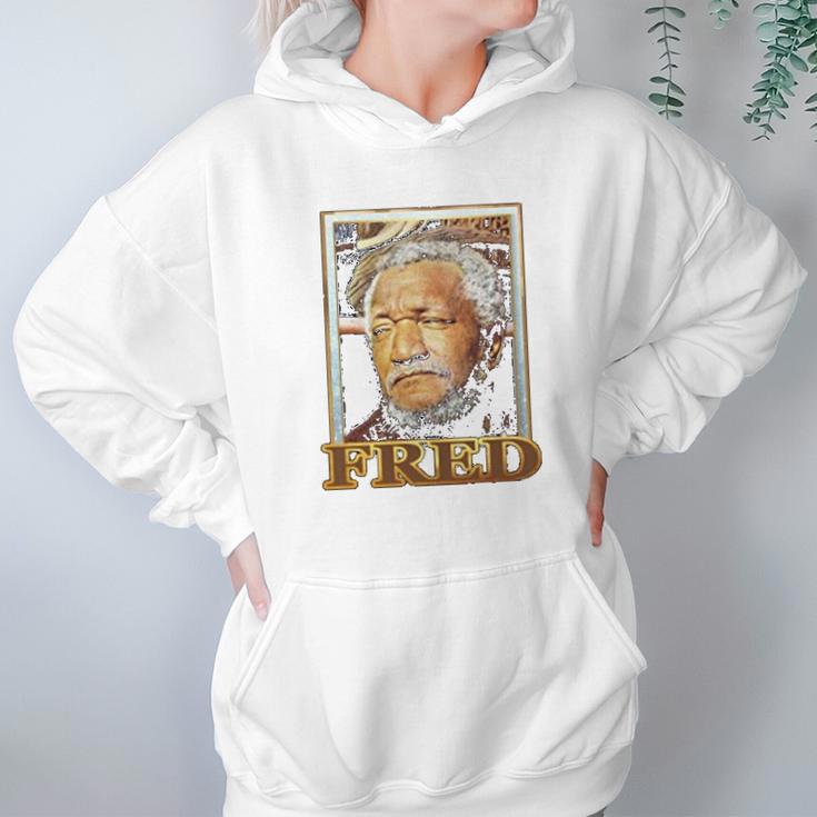 Fred Sanford Retro Portrait Hoodie Gifts for Women