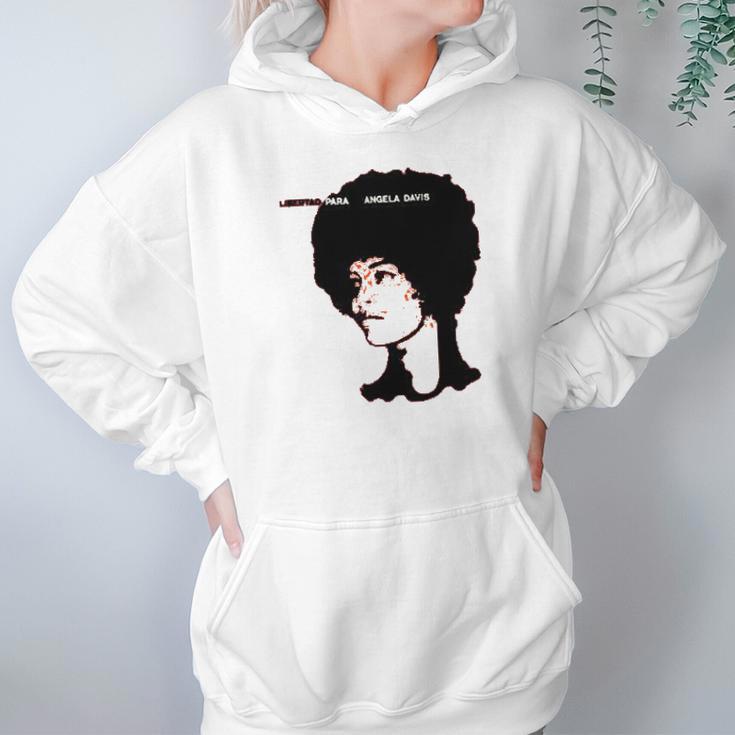 Free Angela Davis Libertad Hoodie Gifts for Women