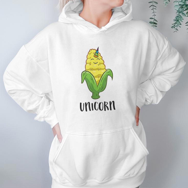 Funny Uni Corn Unicorn Corn Lovers Corn Farmer Hoodie Gifts for Women