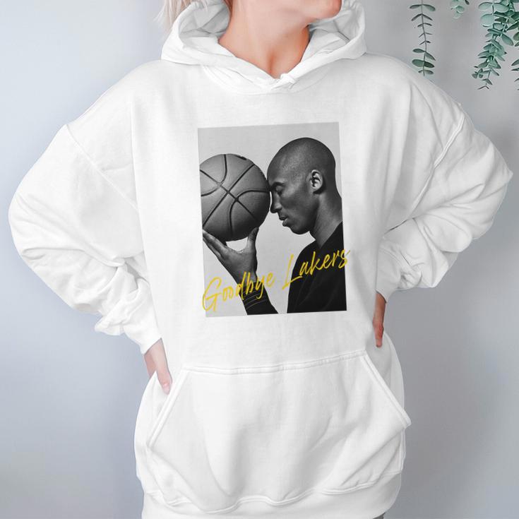 Good Bye Lakers Kobe Bryant Mono Art Hoodie Gifts for Women