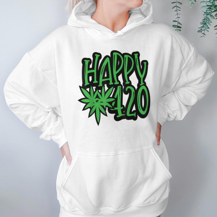 Happy 420 Day Funny 420 Weed Marijuana Hoodie Gifts for Women