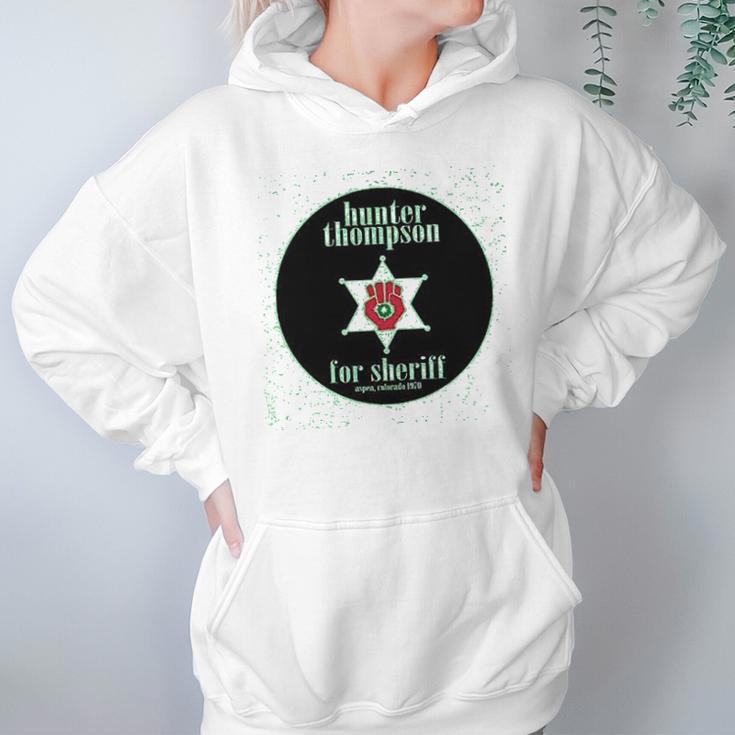 Hunter S Thompson For Sheriff Books Funny Costume Hoodie Gifts for Women