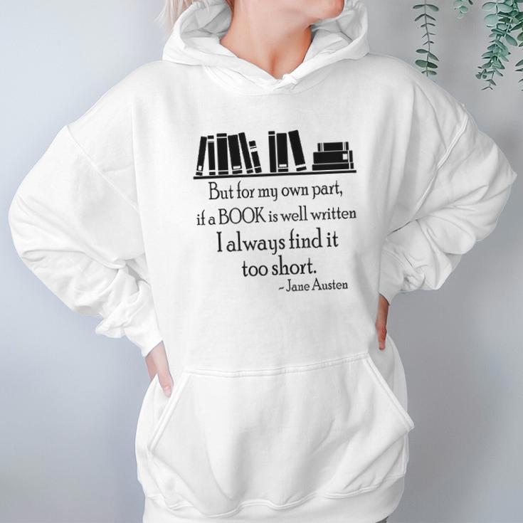 Jane Austen Book Hoodie Gifts for Women