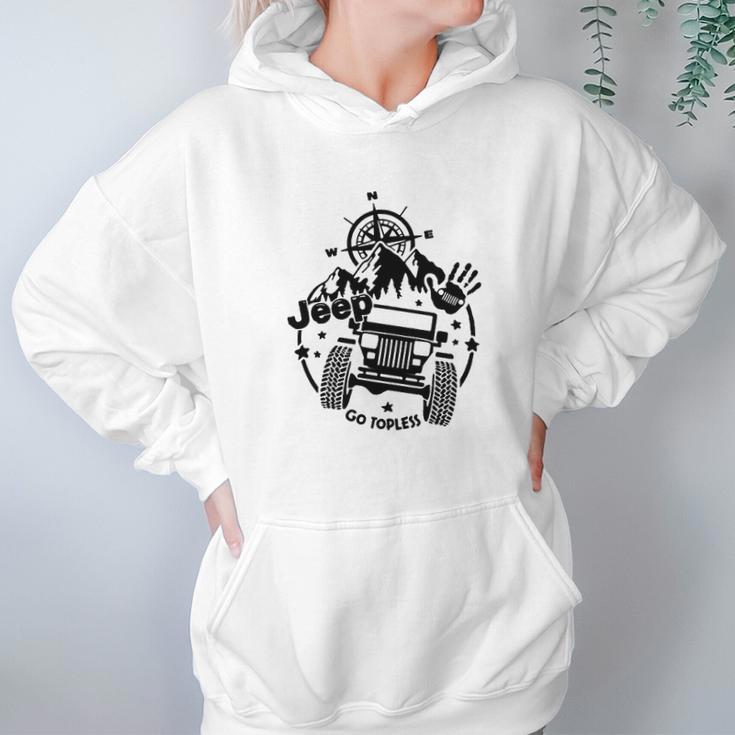 Jeep Square Headlight Go Topless Hoodie Gifts for Women