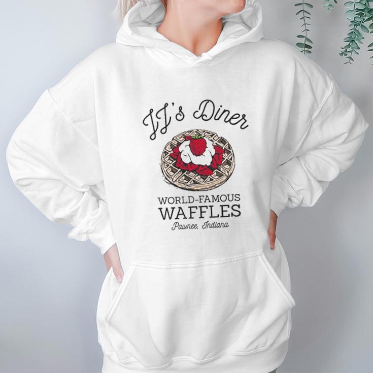 Jjs Diner Leslie Worlds Best Waffles Tv Show Hoodie Gifts for Women