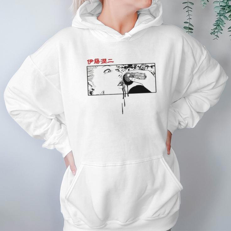 Junji Ito Woman Eating Globule Hoodie Gifts for Women