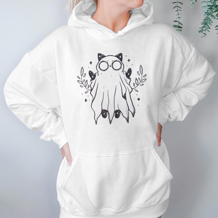 Kawaii Pastel Goth Art Creepy Cute Ghost Demon Halloween Hoodie Gifts for Women