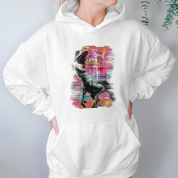 Kids Jurassic World Fallen Kingdom Dino Glitch Graphic Hoodie Gifts for Women