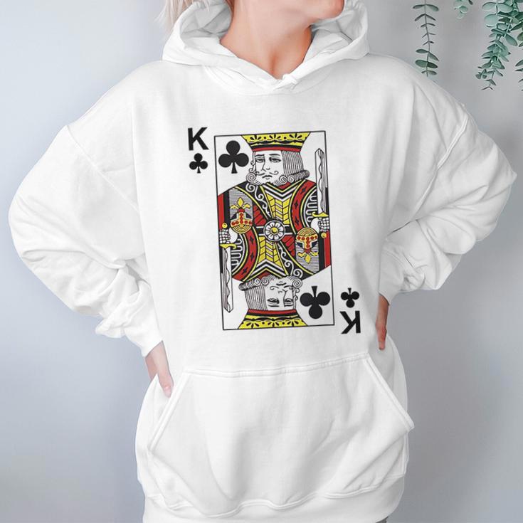 - King Of Clubs Blackjack Cards Poker 21 Hoodie Gifts for Women