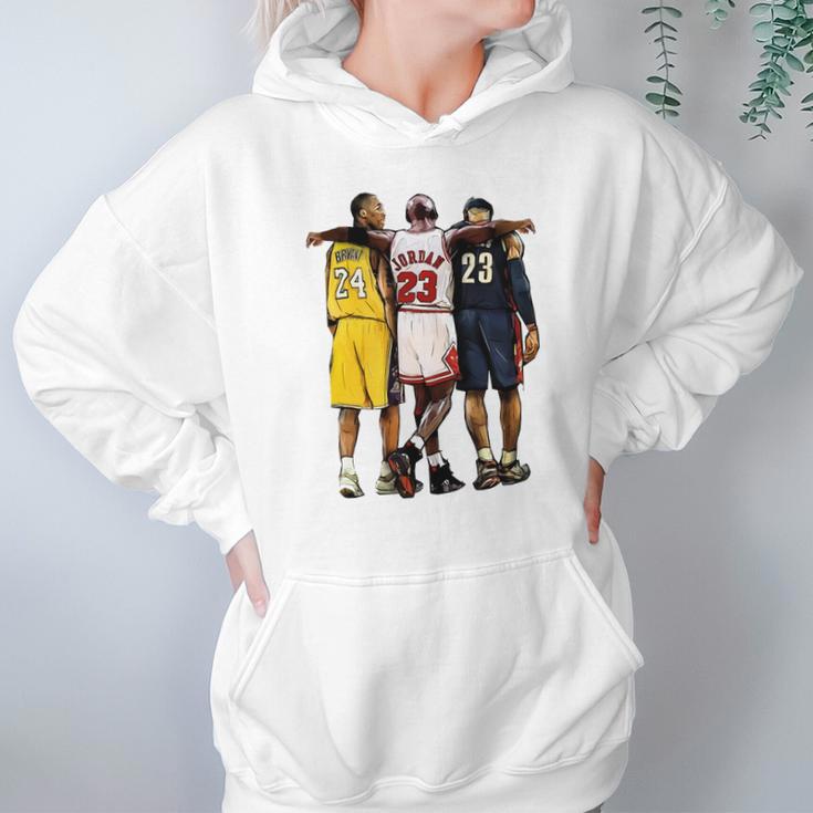 Kobe Jordan James The Greatest Of All Time Hoodie Gifts for Women