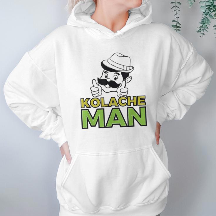 Kolache Man Czech Slovak Pastry Central Europe Design Hoodie Gifts for Women