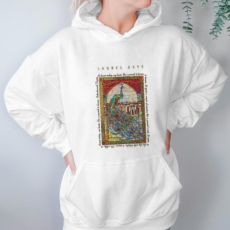 Laurel Skye Peacock Mosaic Art Hoodie Gifts for Women