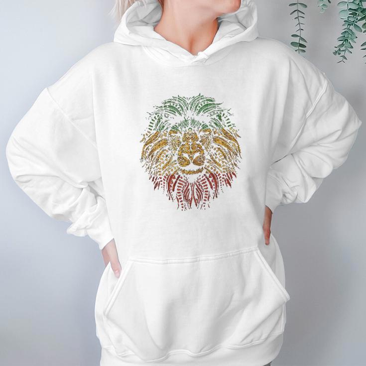 Lion Rasta Roots Rock Reggae Graphic Hoodie Gifts for Women