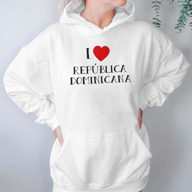 I Love Republica Dominicana Dominican Republic Hoodie Gifts for Women