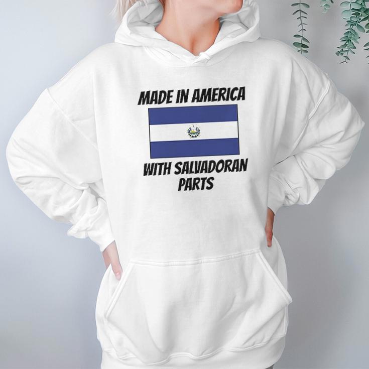 Made In America With Salvadoran Parts Hoodie Gifts for Women