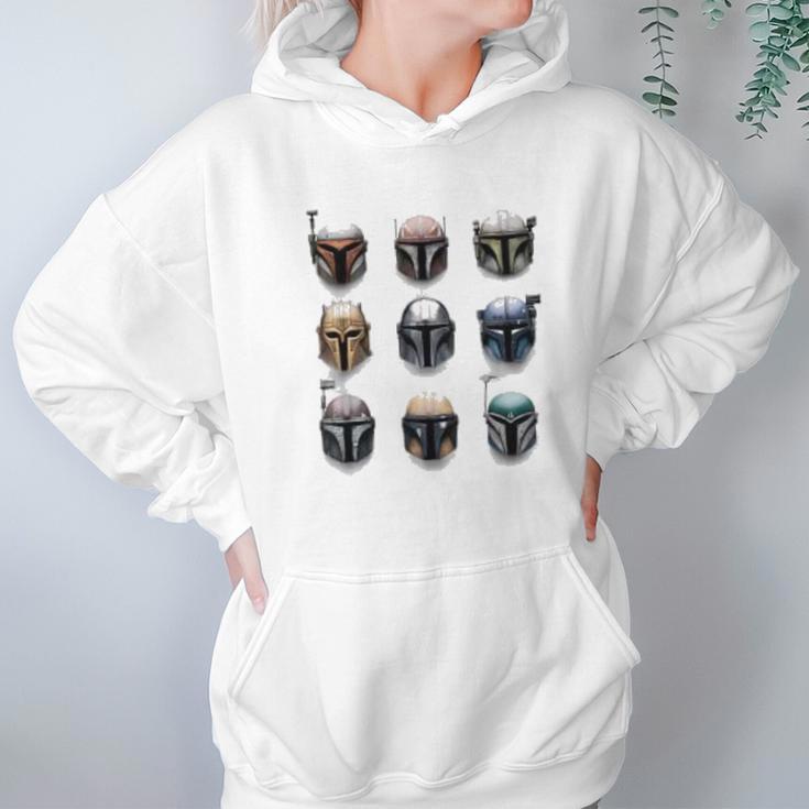 The Mandalorian Battle Worn Helmets Hoodie Gifts for Women