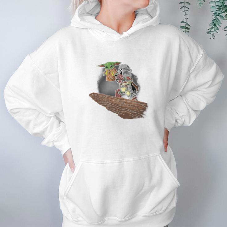 The Mandalorian Boba Fett And Baby Yoda Sweater Hoodie Gifts for Women