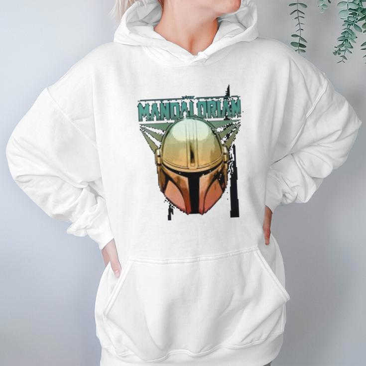 The Mandalorian Gradient Beskar Helmet Hoodie Gifts for Women