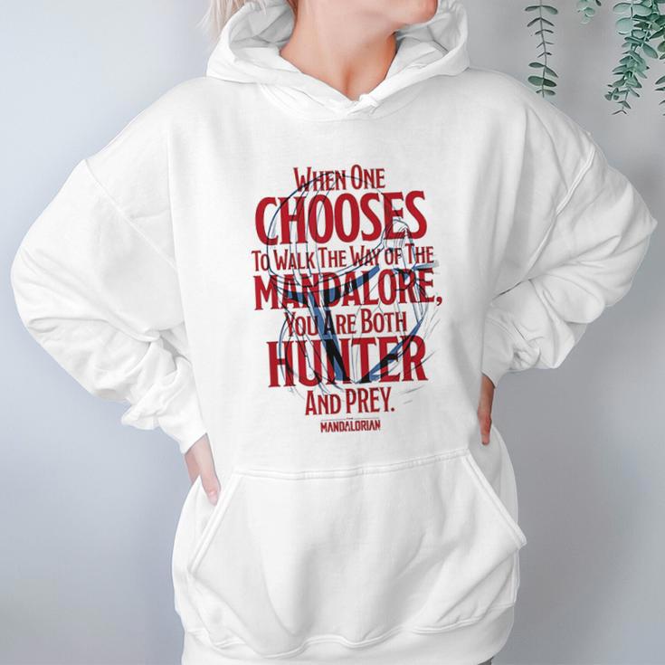 The Mandalorian You Are Both Hunter And Prey Hoodie Gifts for Women