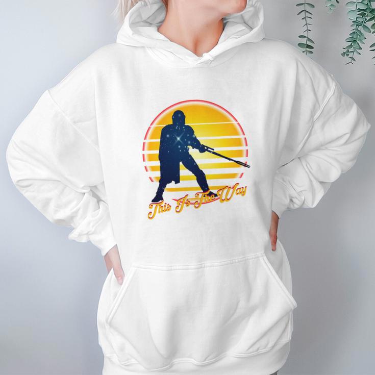 Mandalorian Retrowave Hoodie Gifts for Women