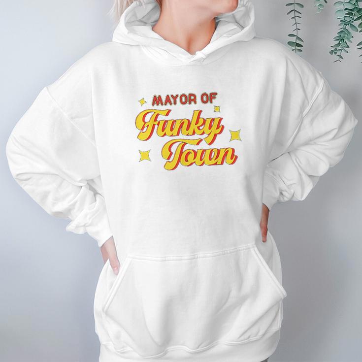 Mayor Of Funky Town 1970S Disco Funk 70S Retro Funk Hoodie Gifts for Women