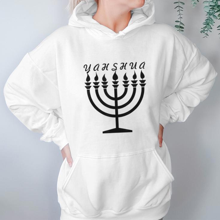 Menorah Hebrew Israelite Yahweh Yahshua Yeshua Torah Hoodie Gifts for Women