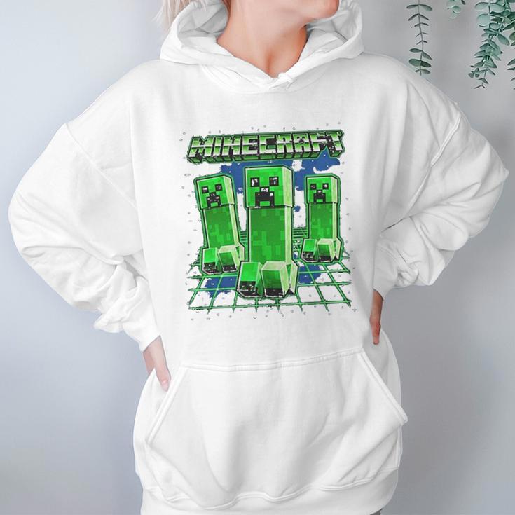 Minecraft Glowing Creepers Hoodie Gifts for Women