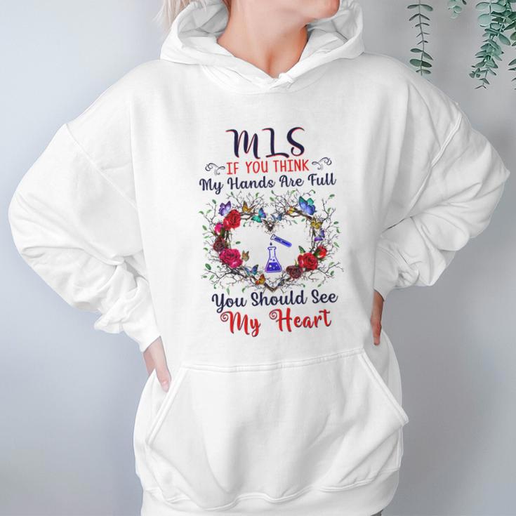 Mls You Should See My Heart Hoodie Gifts for Women