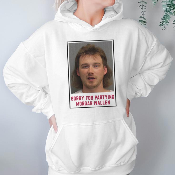 Morgan Wallen Sorry For Partying Hoodie Gifts for Women