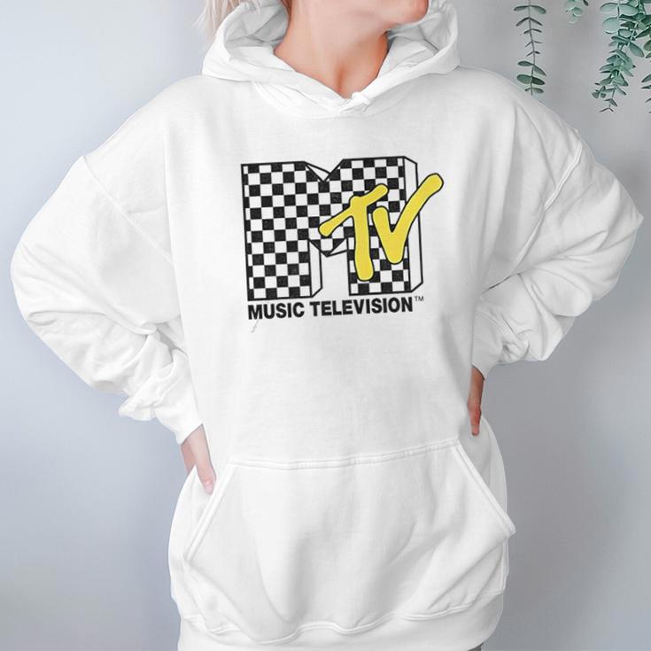 Mtv With Checkerboard Hoodie Gifts for Women