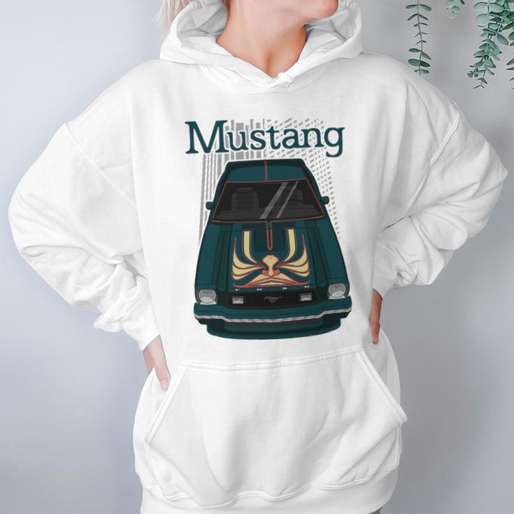 Mustang King Cobra 1978 Aqua Metallic Hoodie Gifts for Women