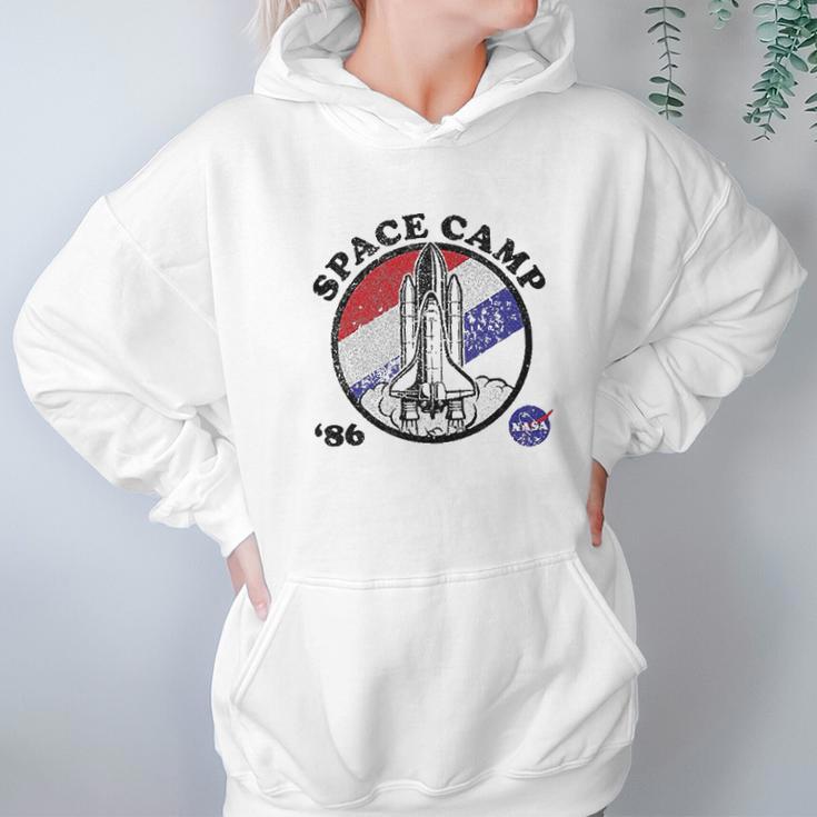 Nasa Space Camp Red White And Blue 86 Badge Hoodie Gifts for Women