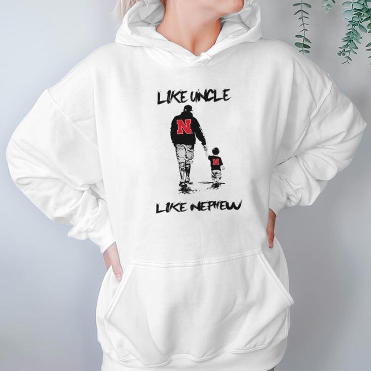 Nebraska Cornhuskers Like Uncle Like Nephew Hoodie Gifts for Women