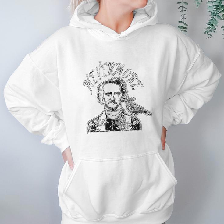 Nevermore Edgar Allan Poe Raven Hoodie Gifts for Women