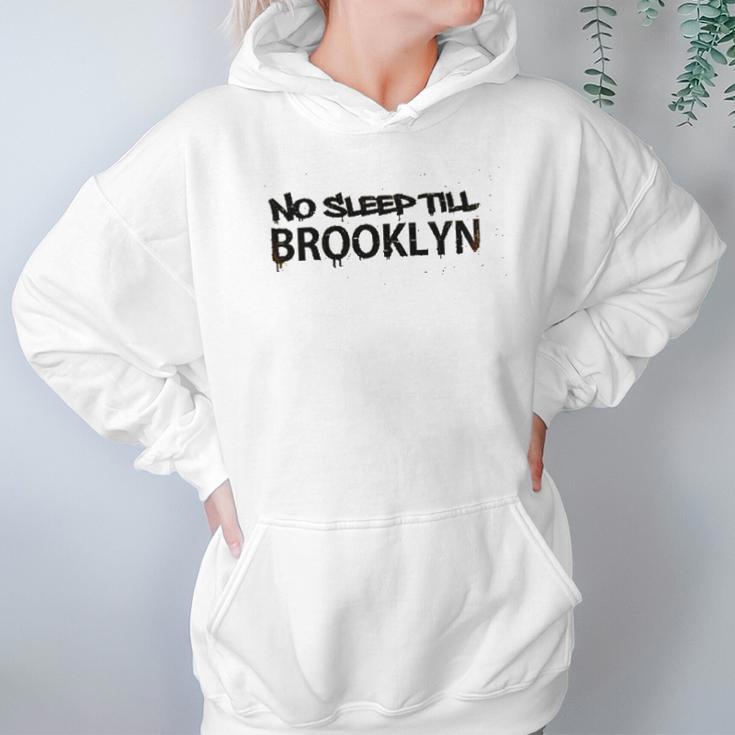 New York City Nyc Brooklyn Love Retro Big Apple Graphic Hoodie Gifts for Women