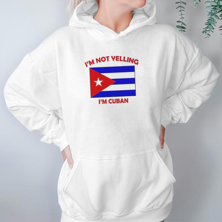 Im Not Yelling I Am Cuban Cuba Cubans Adjustable Trucker Hat Cap Hoodie Gifts for Women