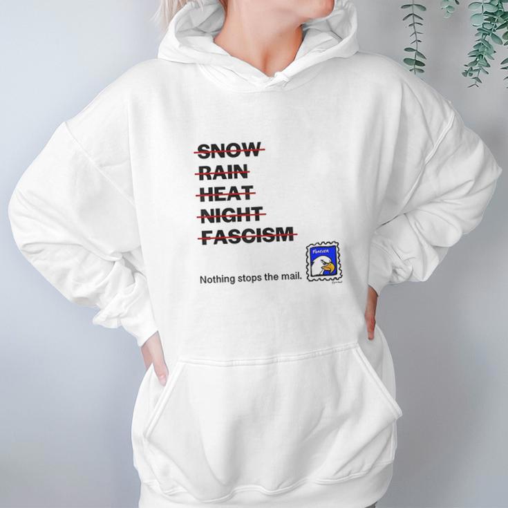 Nothing Stops The Mail Show Support For The Usps Postal Hoodie Gifts for Women