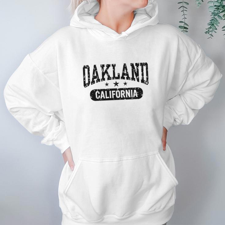 Oakland California White Hoodie Gifts for Women