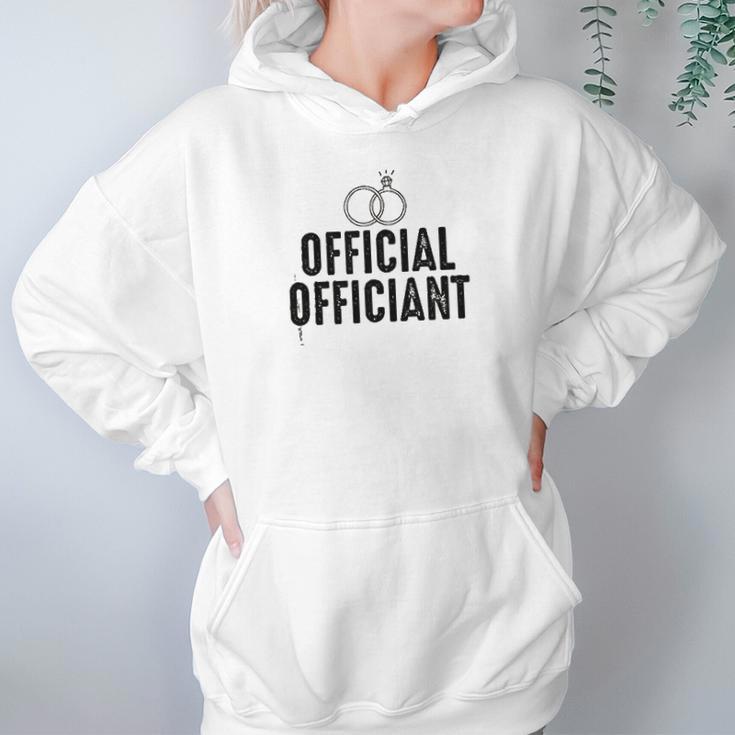 Official Ring Marriage Officiant Pastor Wedding Hoodie Gifts for Women