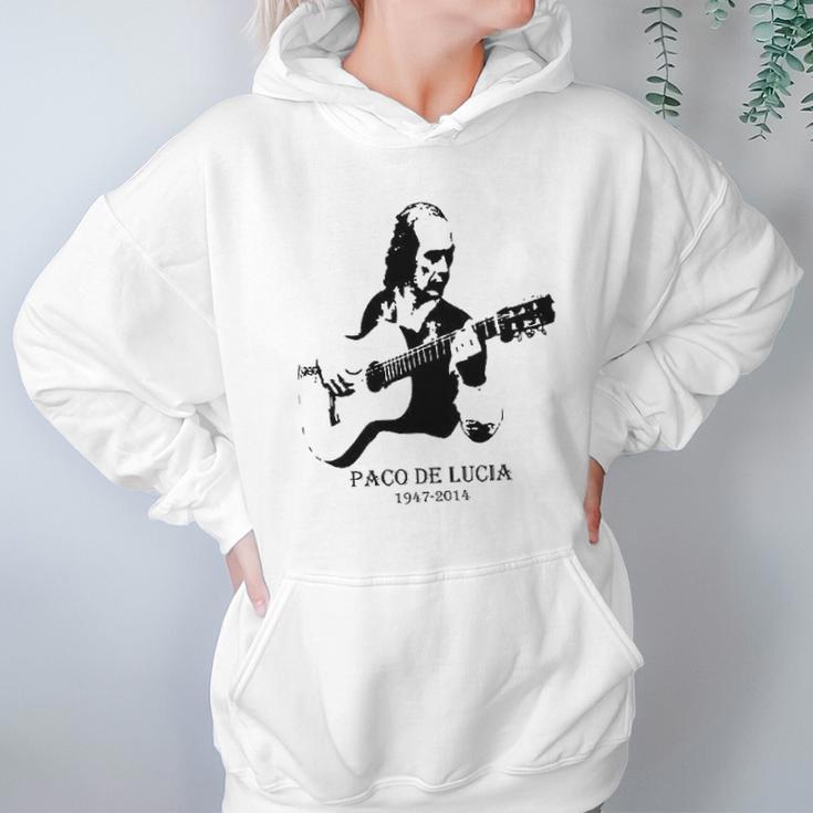 Paco De Lucia Silhouette Vintage Hoodie Gifts for Women