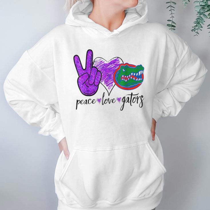 Peace Love Gators Crocodile Lovers Alligator Hoodie Gifts for Women