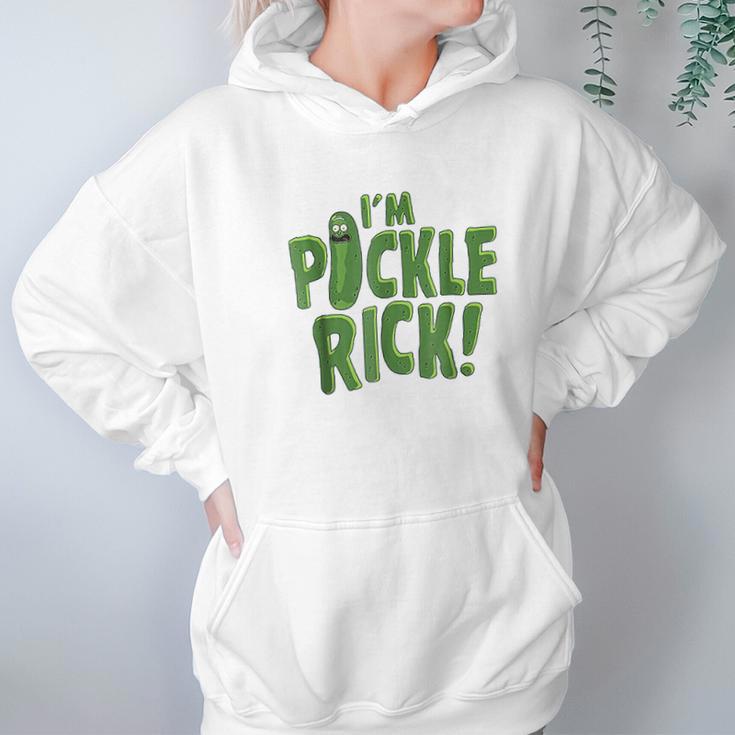 I Am Pickle Rick Pickle Text Hoodie Gifts for Women